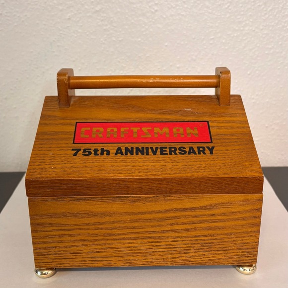 Mr. Christmas Other - Craftsman Music Box Unisex OS Brown Excellent 75th Anniversary Mr Christmas Elf